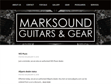 Tablet Screenshot of marksoundguitars.com